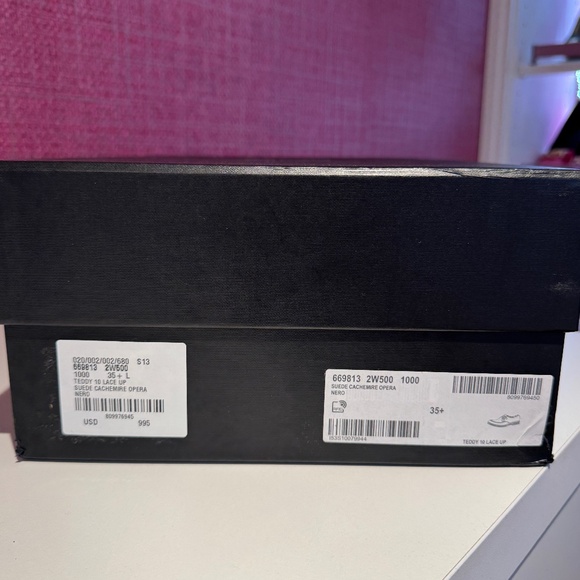 NWT Saint Laurent Teddy Suede Platform Derby EU35.5 - Picture 2 of 12